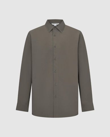  URBAN REVIVO - Áo sơ mi nam cổ bẻ tay dài thêu họa tiết 