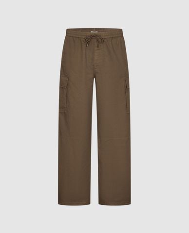  URBAN REVIVO - Quần nam ống rộng túi hộp phối dây rút 
