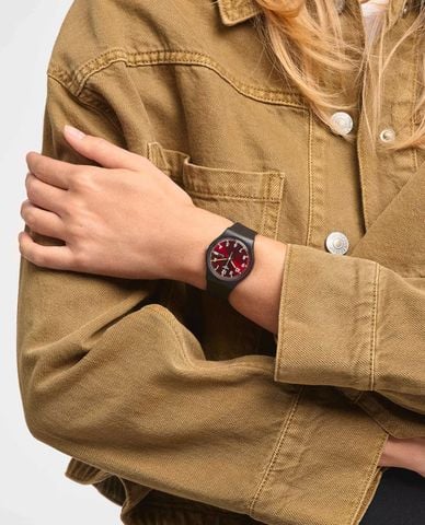  SWATCH - Đồng hồ nữ Sir Red 34mm 