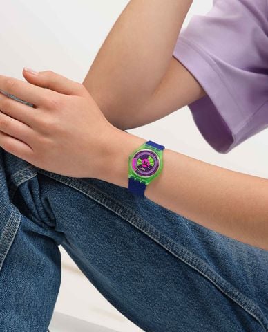 SWATCH - Đồng hồ unisex Neon Skychart 34mm 