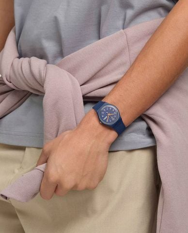  SWATCH - Đồng hồ unisex Trendy Lines At Night 34mm 