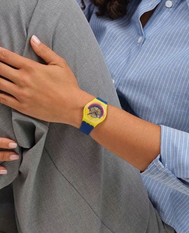  SWATCH - Đồng hồ unisex Timing Is Everything 34mm 