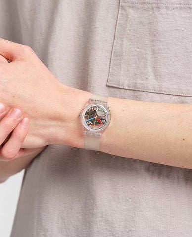  SWATCH - Đồng hồ nữ Clearly Gent 34mm 