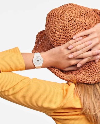  SWATCH - Đồng hồ nữ White Bishop 34mm 