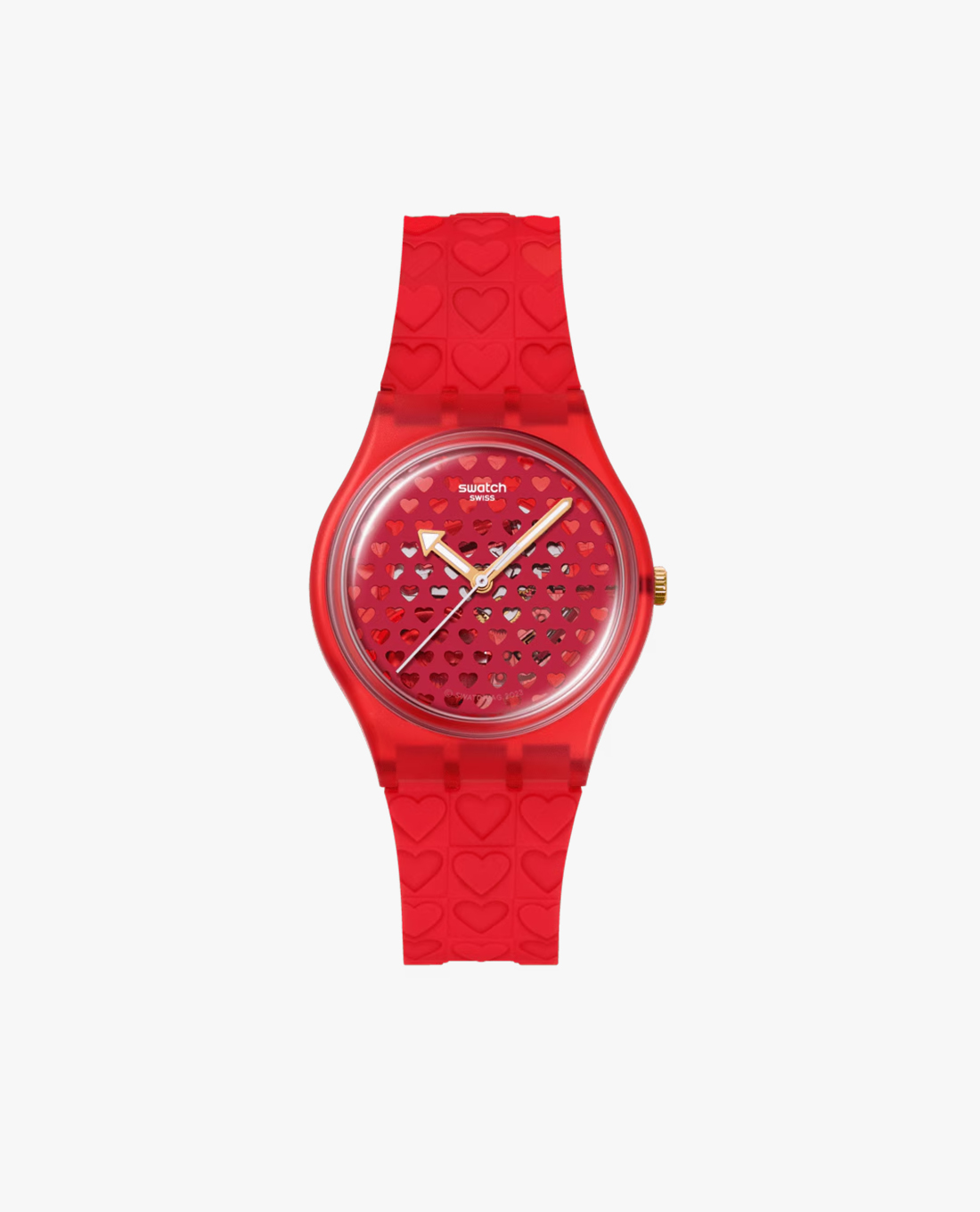 SWATCH - Đồng hồ unisex Love In Scarlet 34mm
