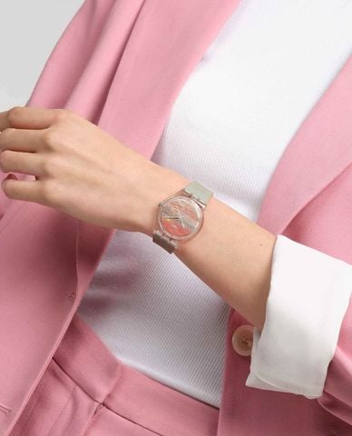  SWATCH - Đồng hồ unisex Turner's Scarlet Sunnset 34mm 