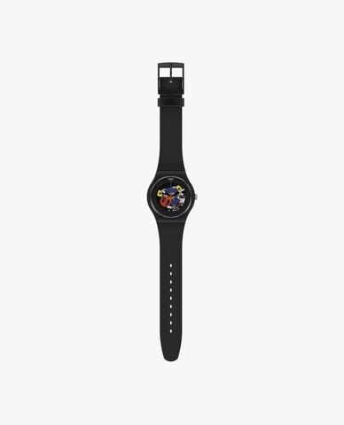  SWATCH - Đồng hồ unisex Black Lacquered 41mm 