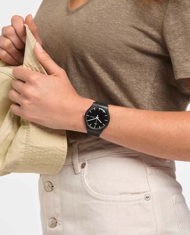  SWATCH - Đồng hồ unisex Mono Black 41mm 
