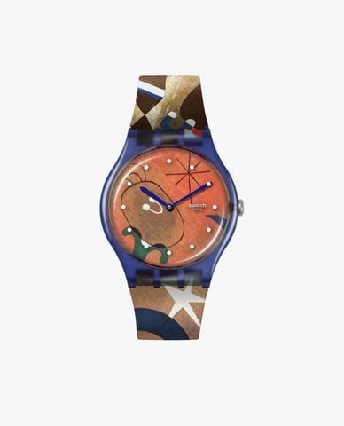  SWATCH - Đồng hồ unisex Miro's Women & Bird In The Moonlight 41mm 