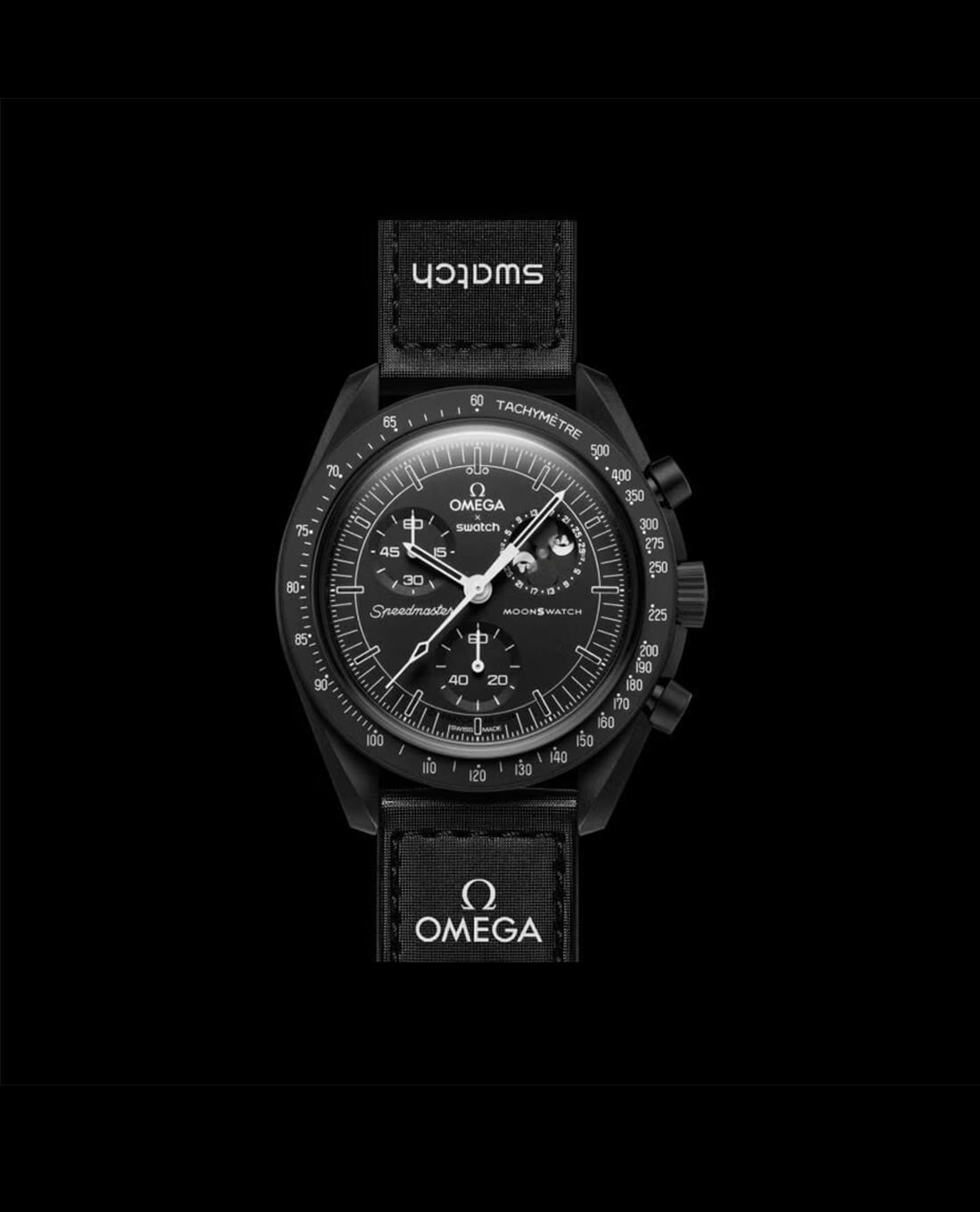 SWATCH - Đồng hồ unisex Mission To The Moonphase New Moon 42mm