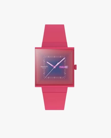  SWATCH - Đồng hồ unisex Squarely Berry 41.8mm 