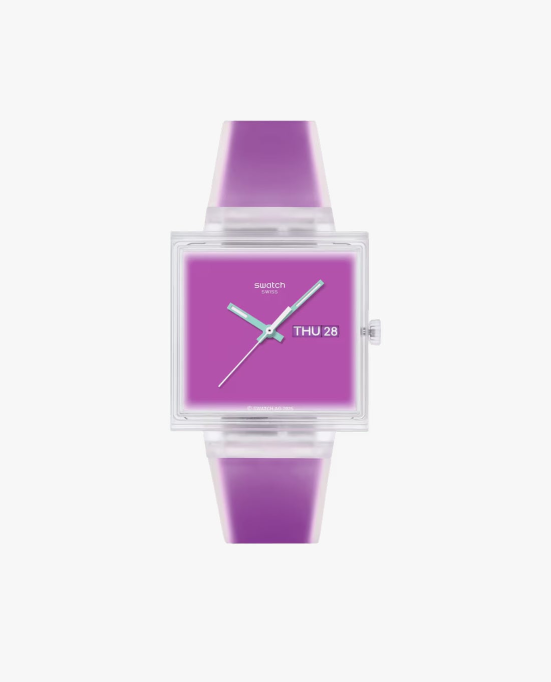 SWATCH - Đồng hồ unisex What if...See Thru Magenta? 41.8mm