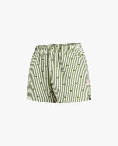  VERA - Quần short nữ mặc nhà kate in kẻ sọc 