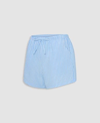  MISAKI - Quần short kate nữ mặc nhà kẻ sọc 