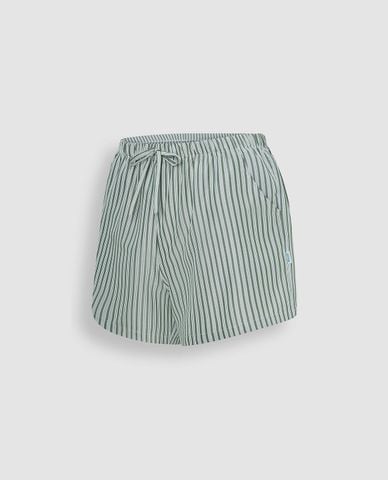  MISAKI - Quần short kate nữ mặc nhà kẻ sọc 