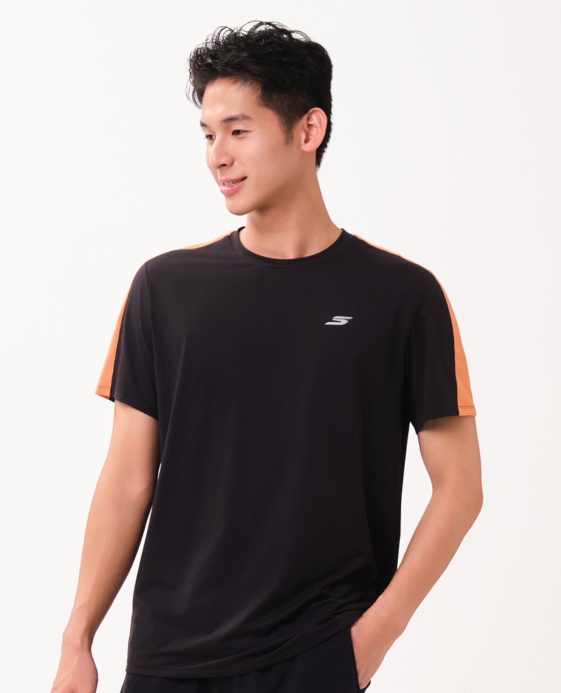 SKECHERS - Áo thun thể thao nam Running Performance