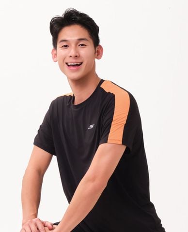  SKECHERS - Áo thun thể thao nam Running Performance 