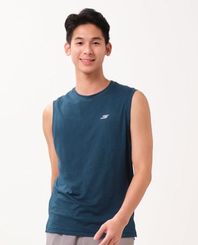  SKECHERS - Áo ba lỗ thể thao nam Running Performance 