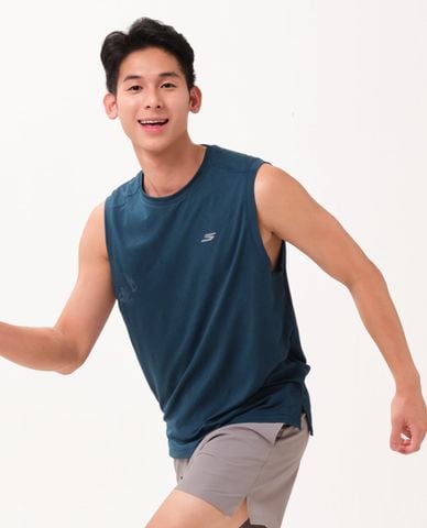  SKECHERS - Áo ba lỗ thể thao nam Running Performance 