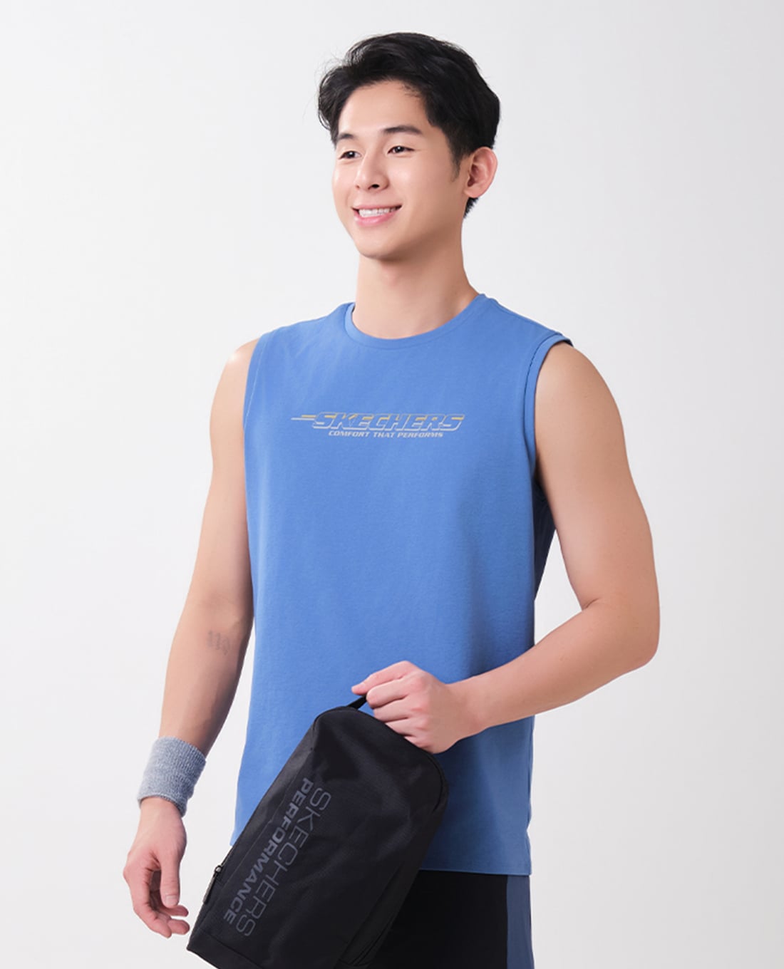 SKECHERS - Áo ba lỗ thể thao nam Performance