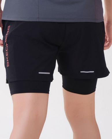  SKECHERS - Quần short chạy bộ nam Performance 
