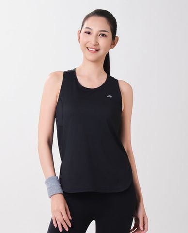  SKECHERS - Áo ba lỗ thể thao nữ cổ tròn in logo 