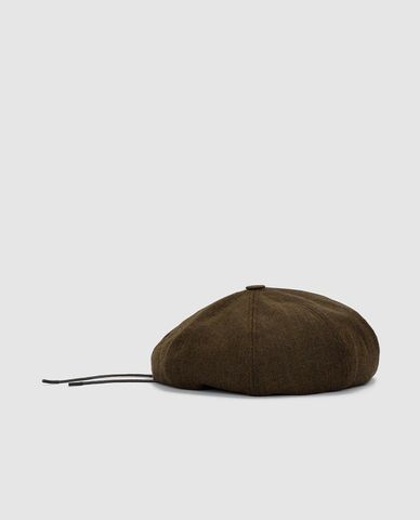  URBAN REVIVO - Nón beret nữ dây rút cổ điển 