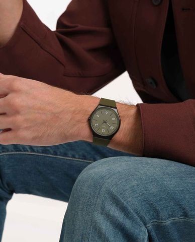  SWATCH - Đồng hồ unisex Hint Of Pine 42mm 