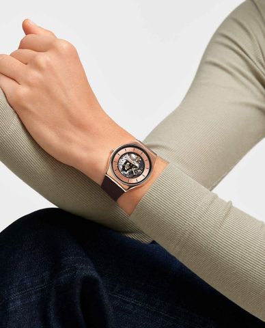  SWATCH - Đồng hồ unisex Copper Flame 42mm 
