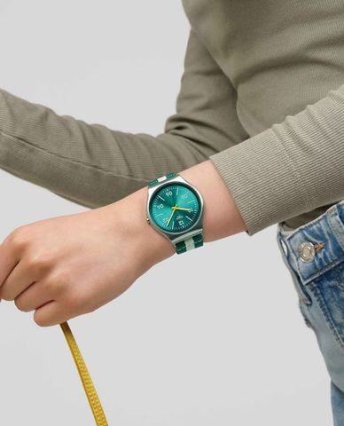  SWATCH - Đồng hồ unisex Casual Stipe 42mm 