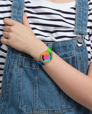  SWATCH - Đồng hồ unisex Neon Hot Racer 34mm 