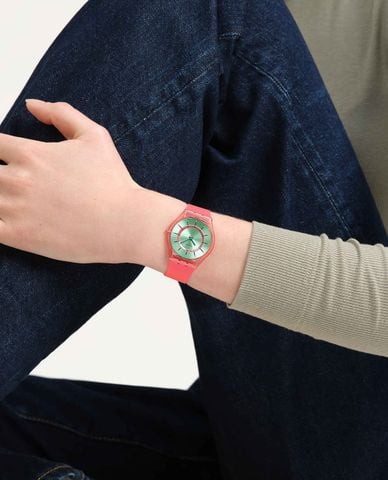  SWATCH - Đồng hồ unisex Minty Mango Dream 34mm 