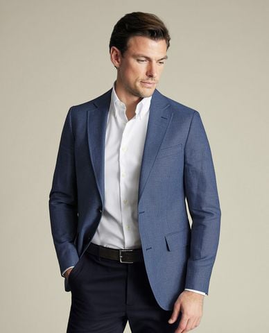  CHARLES TYRWHITT - Áo khoác blazer nam tay dài lịch lãm 