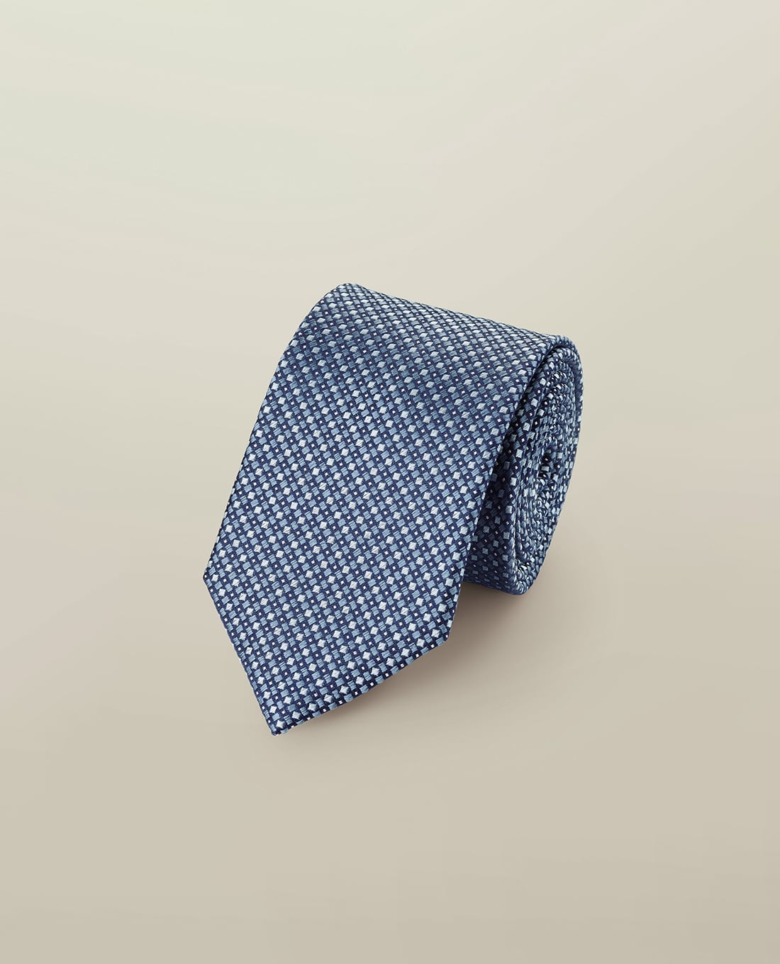 CHARLES TYRWHITT - Cà vạt nam Silk Semi Plain Patterned
