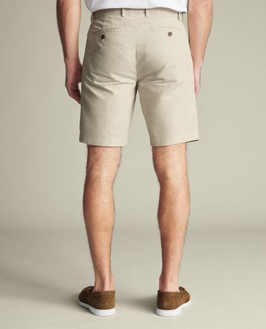 CHARLES TYRWHITT - Quần shorts nam ngang gối Cotton Linen 