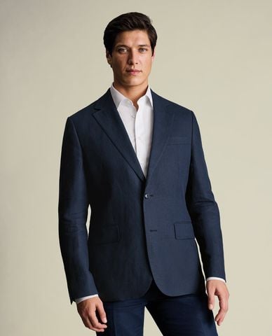  CHARLES TYRWHITT - Áo vest nam cổ ve một hàng khuy 