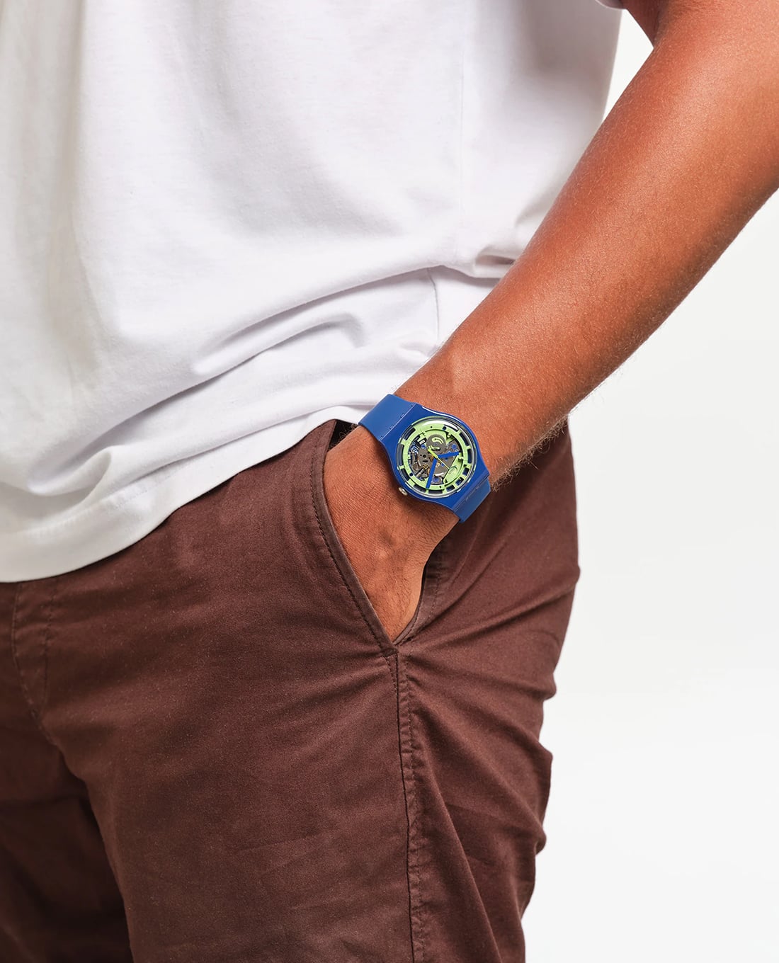 Mẫu đồng hồ nam đẹp SWATCH Green Anatomy 41mm