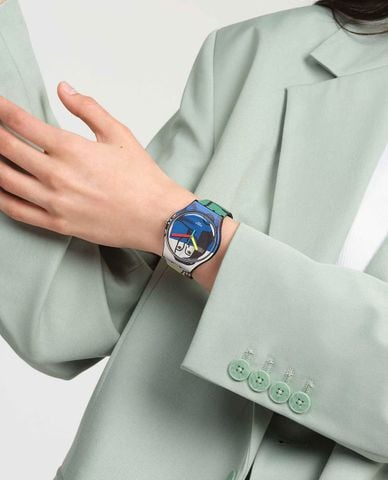  SWATCH - Đồng hồ nữ Leger's Two Women Holding Flowers 41mm 