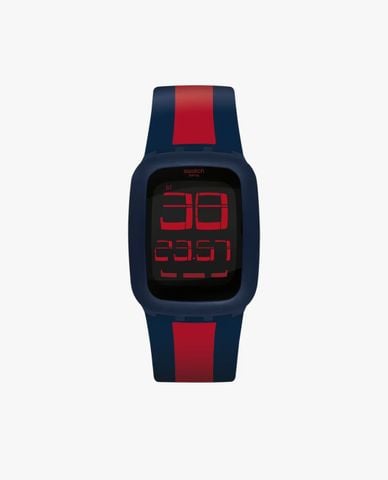  SWATCH - Đồng hồ unisex Touch Dark Blue & Red 39mm 