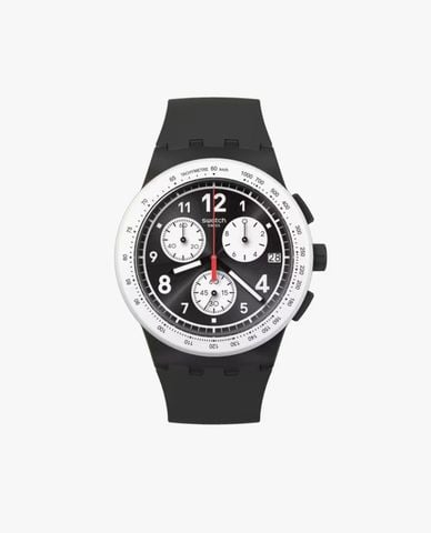  SWATCH - Đồng hồ nam Nothing Basic About Black 42mm 