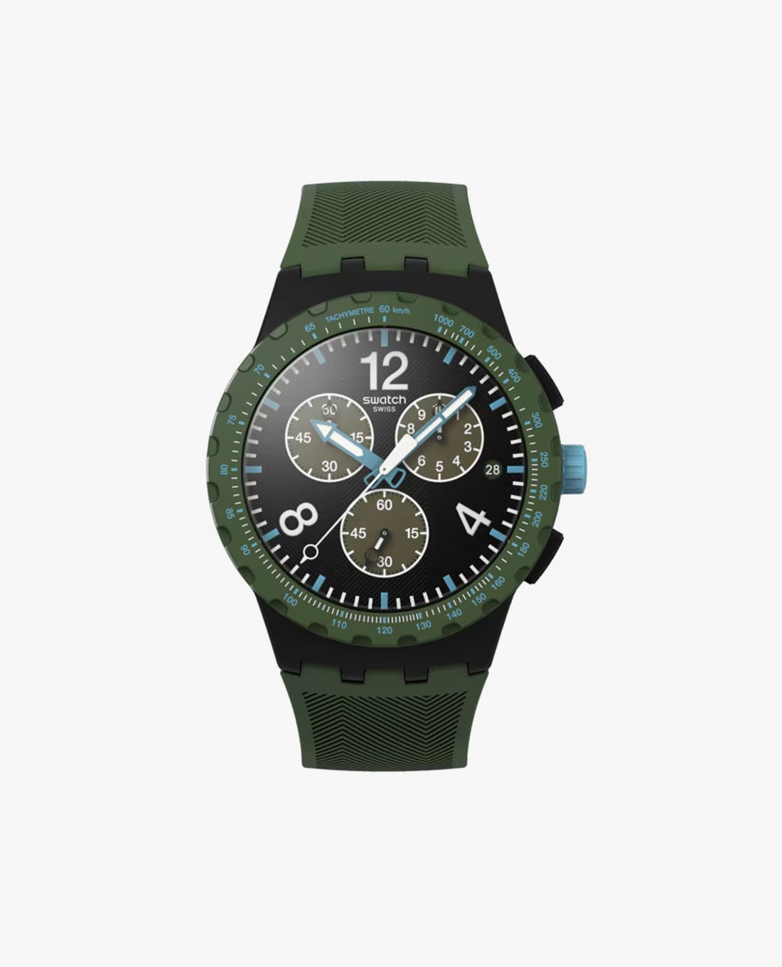 SWATCH - Đồng hồ unisex Olive Rush 42mm
