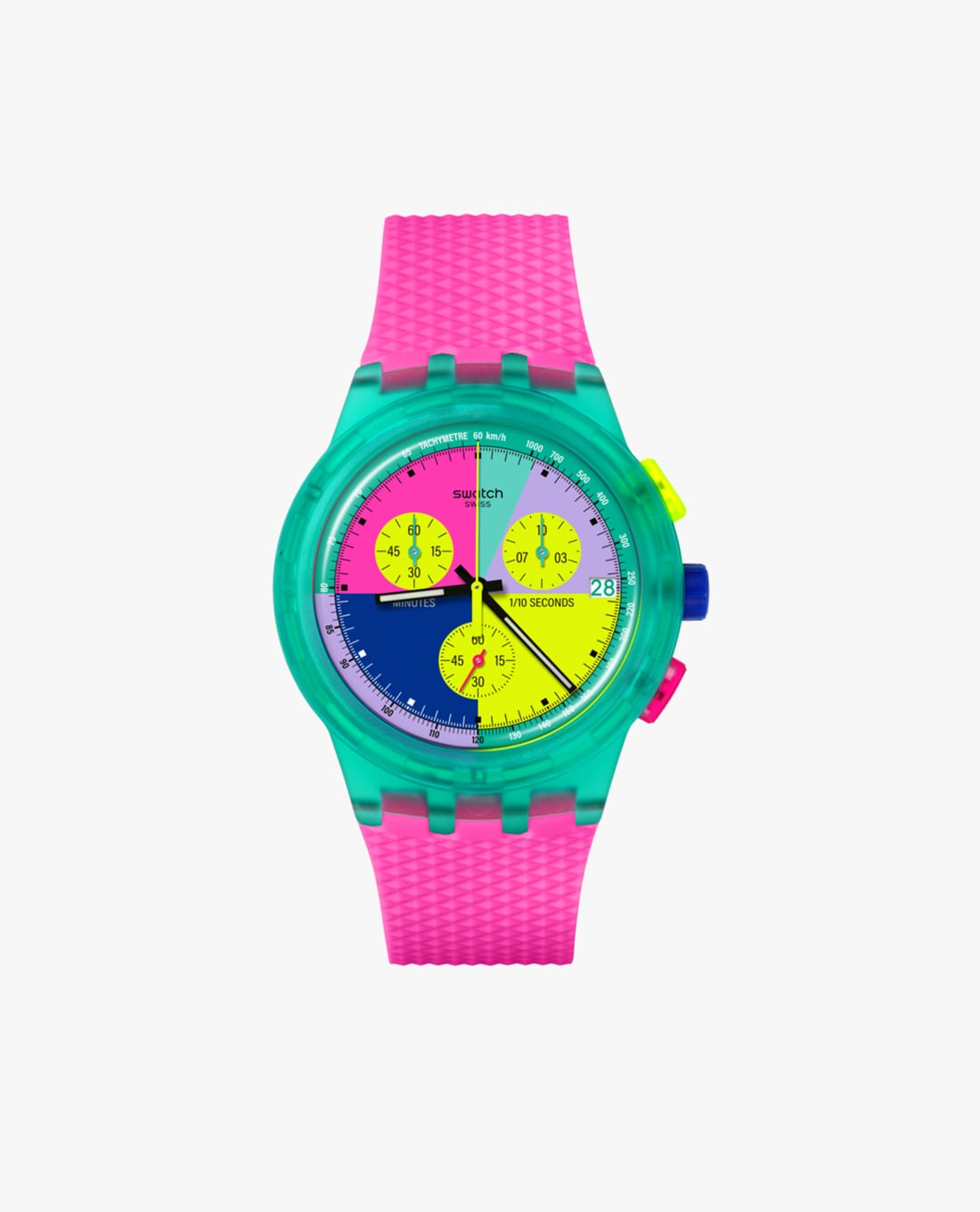 SWATCH - Đồng hồ unisex Neon Flash Arrow 42mm