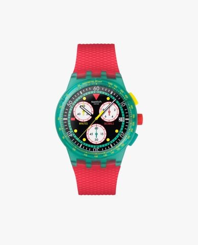  SWATCH - Đồng hồ unisex Neon Emerald Chrono 42mm 