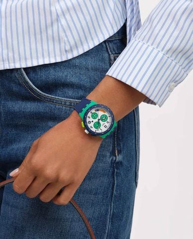  SWATCH - Đồng hồ unisex Time Flies 42mm 