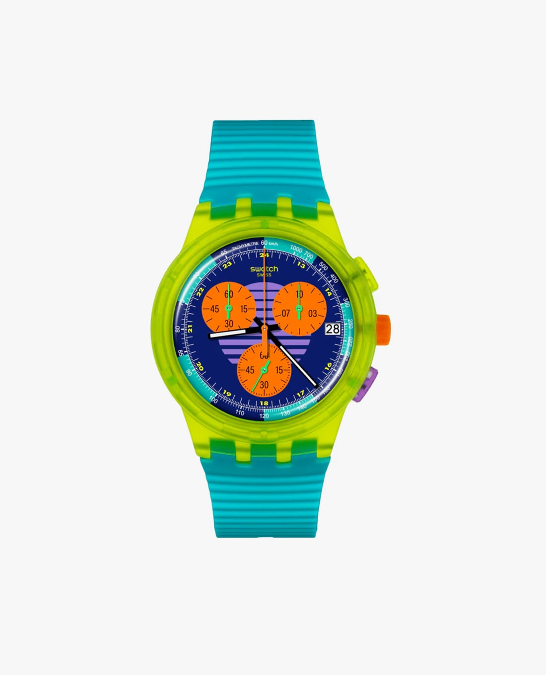 SWATCH - Đồng hồ unisex Neon Wave 42mm