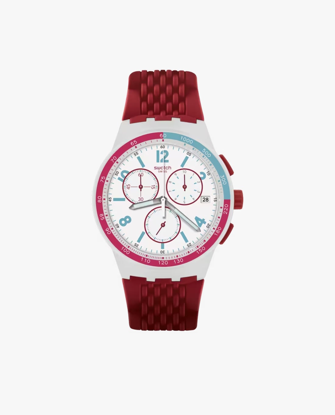 SWATCH - Đồng hồ unisex Red Track 42mm
