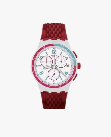  SWATCH - Đồng hồ unisex Red Track 42mm 