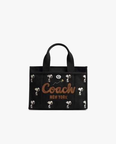  COACH - Túi tote nữ phom chữ nhật Cargo 26 Snoopy Print 