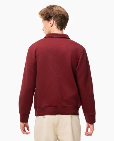  BEVERLY HILLS POLO CLUB - Áo sweatshirt nam cổ bẻ tay dài phối khoá zip 