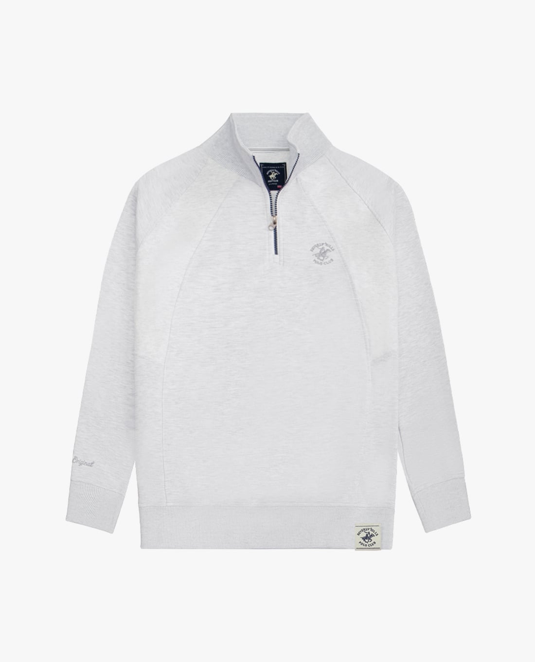 BEVERLY HILLS POLO CLUB - Áo sweatshirt nam tay dài khoá kéo